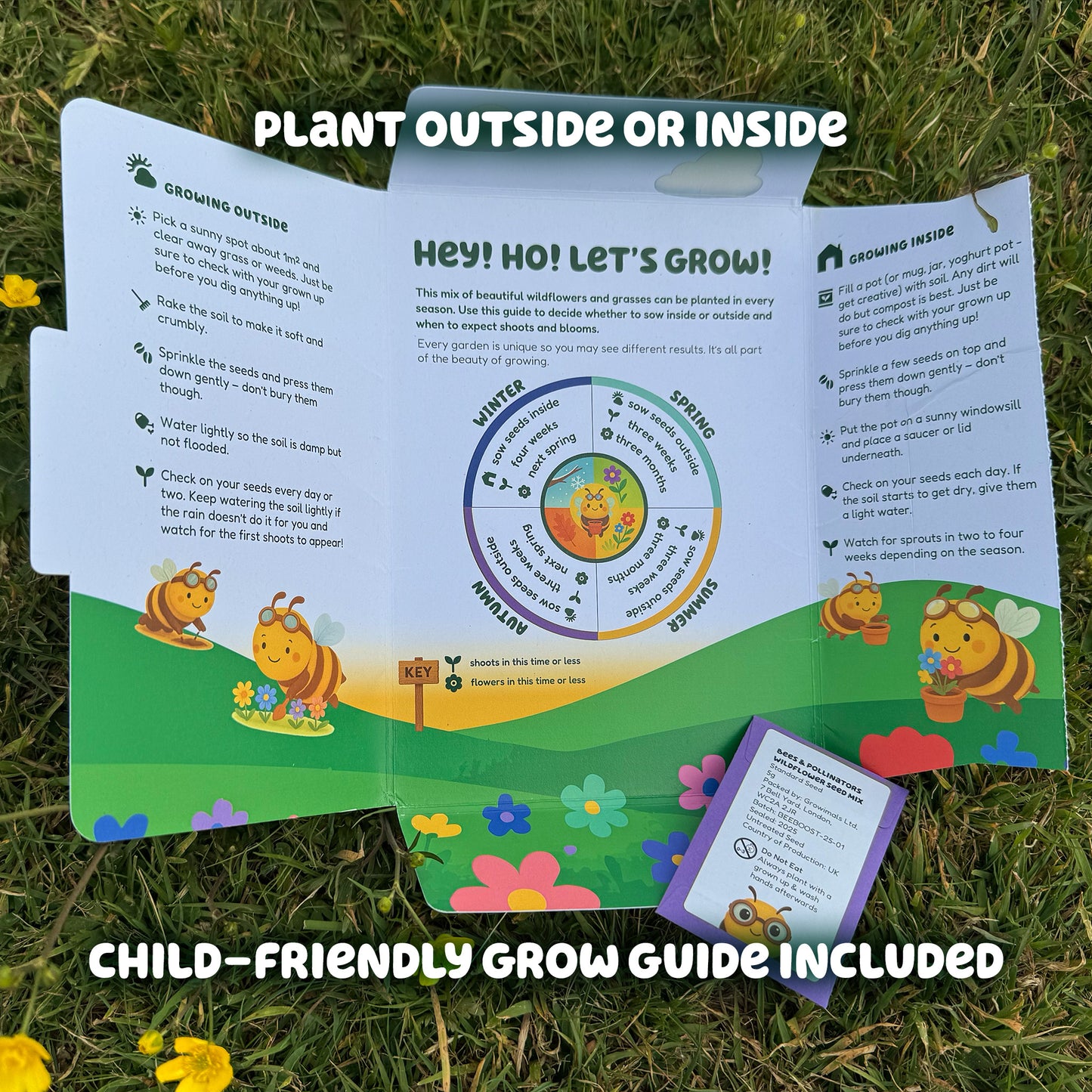 Bee Booster Pack - Wildflower Seed Mix for Kids