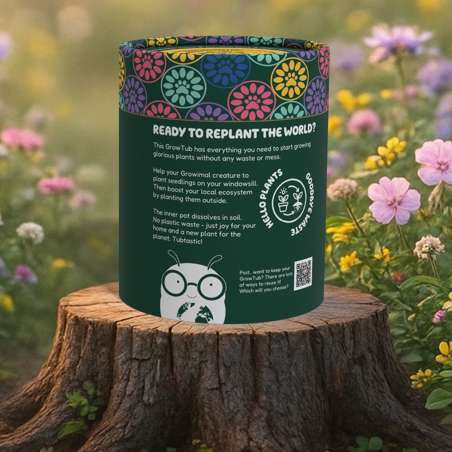 Sunflower and Wildflower GrowTub