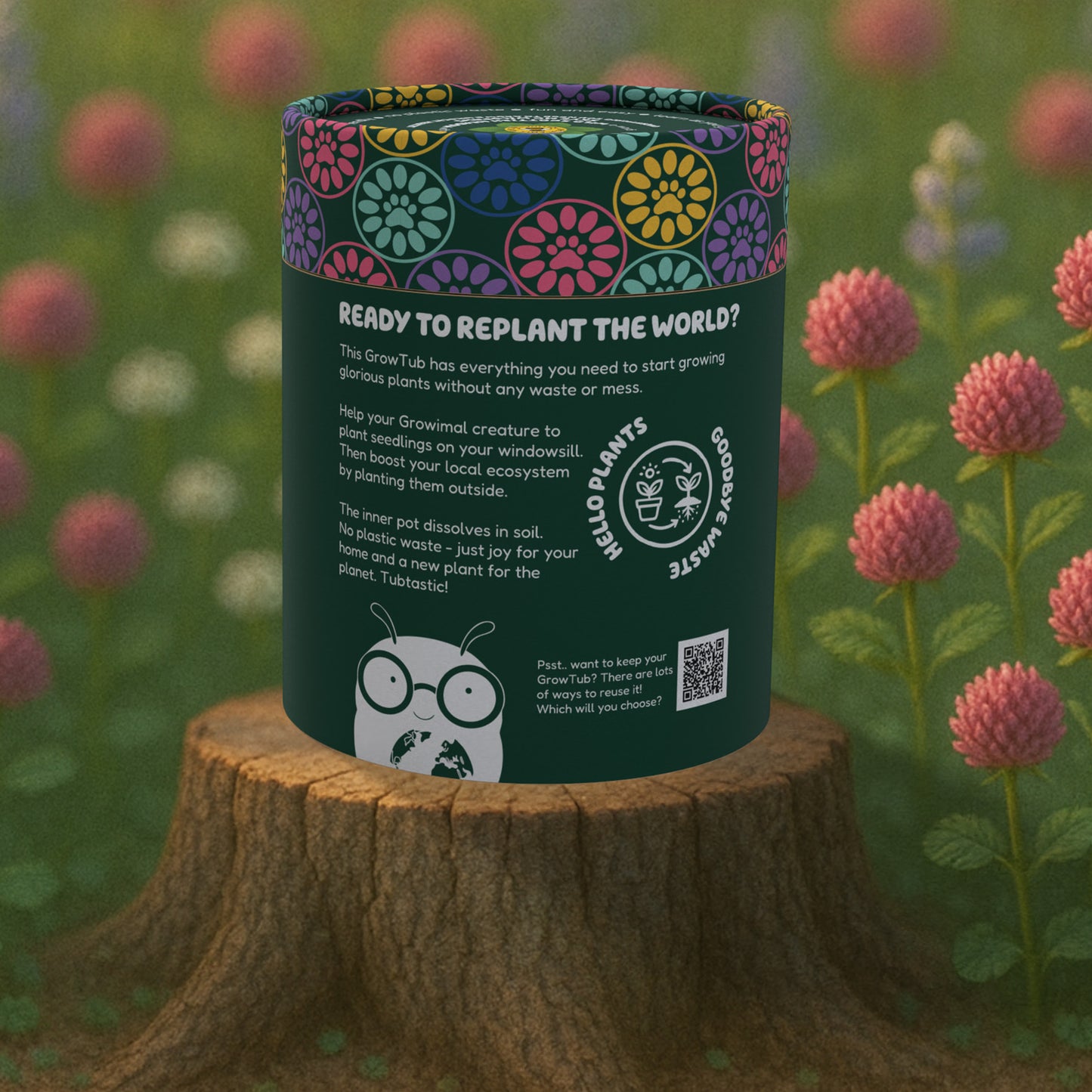 Catmint and Red Clover GrowTub