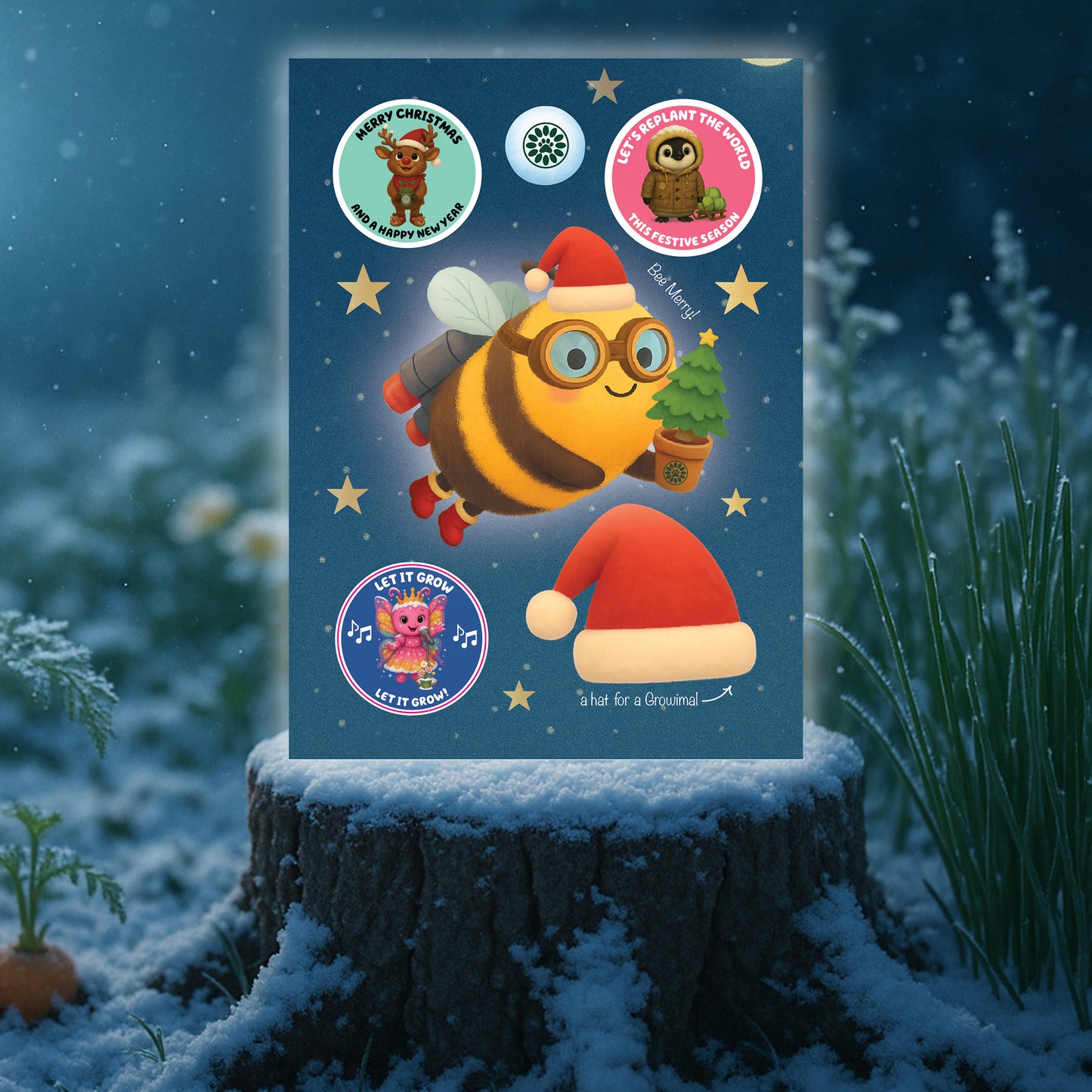 Growimals Christmas Sticker Pack